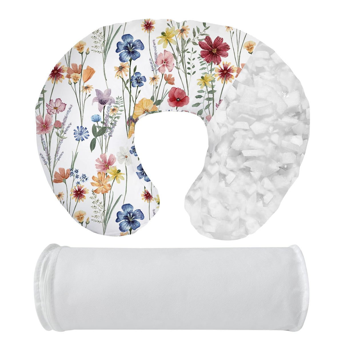 Little Grape Land nursing pillow cover with concealed zipper for easy removal