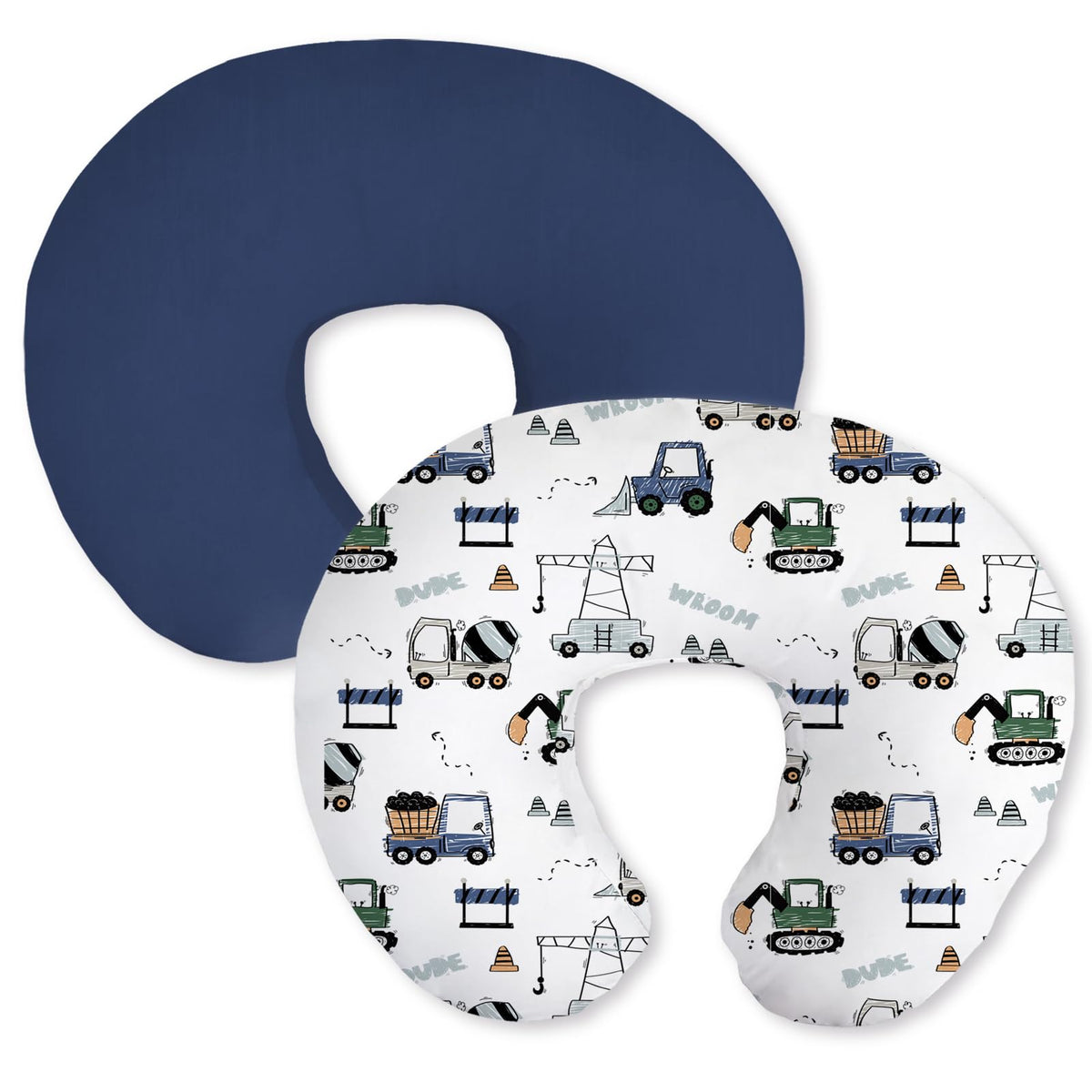 Little Grape Land nursing pillow cover trucks design adds playful style to feeding.