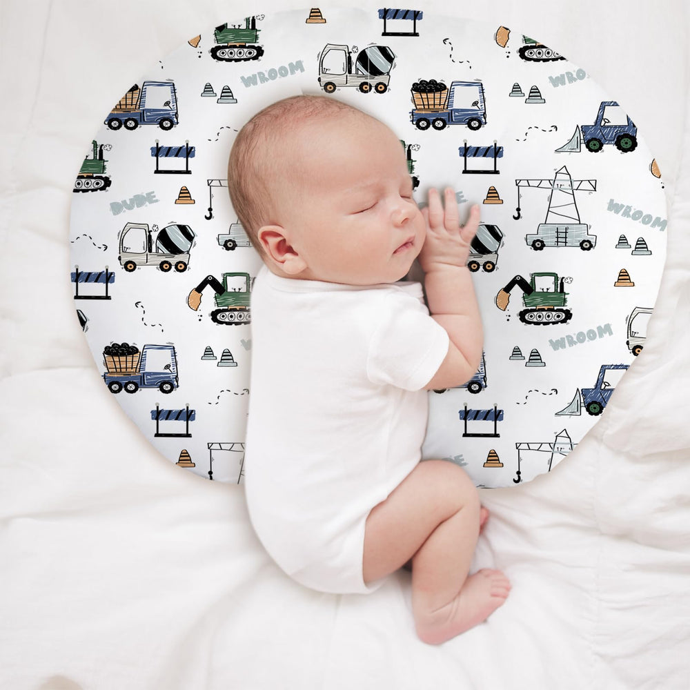 Easy-care, machine washable Little Grape Land pillow cover for busy parents.