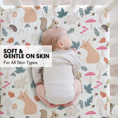 Little Grape Land snug-fit crib sheets with 8-inch deep pockets