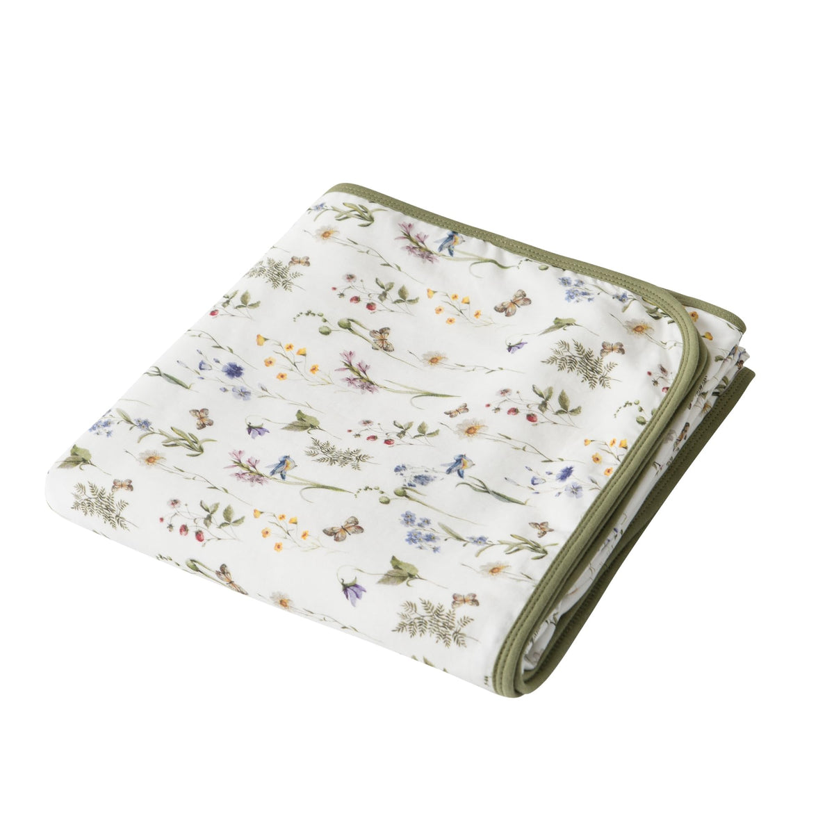 Little Jump boho vintage floral muslin blanket soft and breathable for gentle daytime use