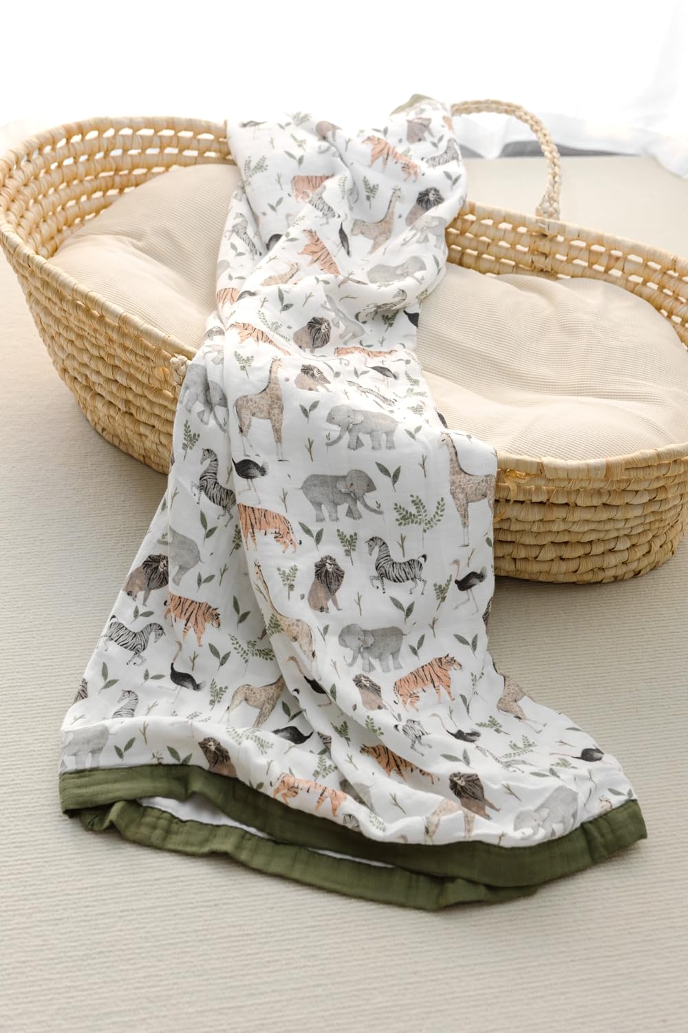 Little Jump two-layer blanket provides breathable warmth for naptime and bedtime routines.