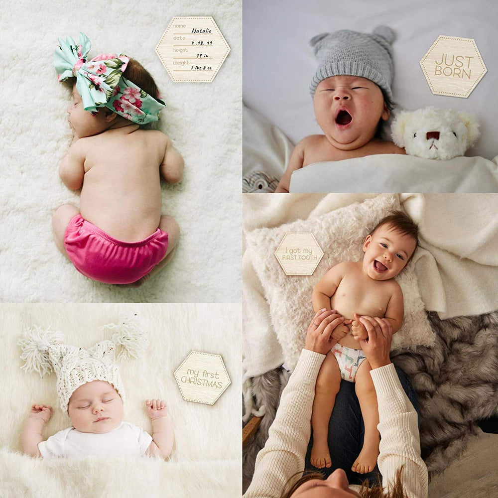 Little Moments natural wood disc 4.1-inch keepsake.