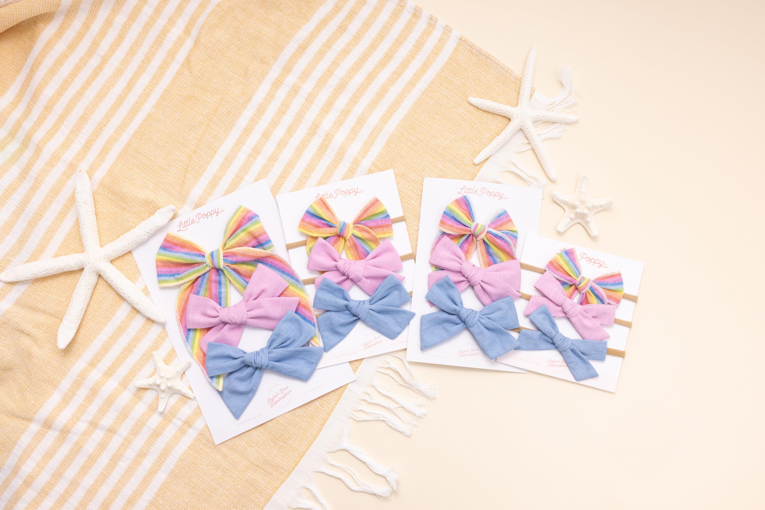 Little Poppy Co gift-ready bow set, perfect for baby showers.