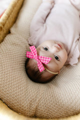 Little Poppy Co three hair bows with reversible alligator clip for versatile styling