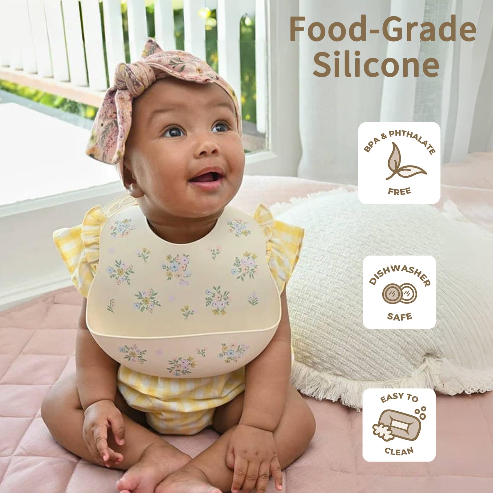 Little Rawr two-set bib pack for quick rotation and mess-free mealtimes