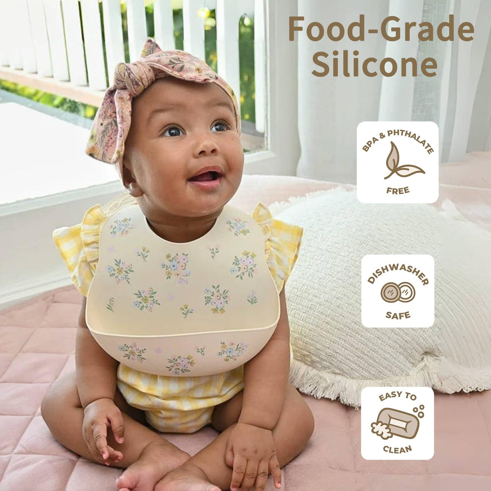Little Rawr two-set bib pack for quick rotation and mess-free mealtimes