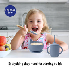 Little Rawr suction bowl adheres to smooth trays