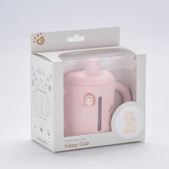 Little Rawr sippy cup showing its 3-stage training design for transitions
