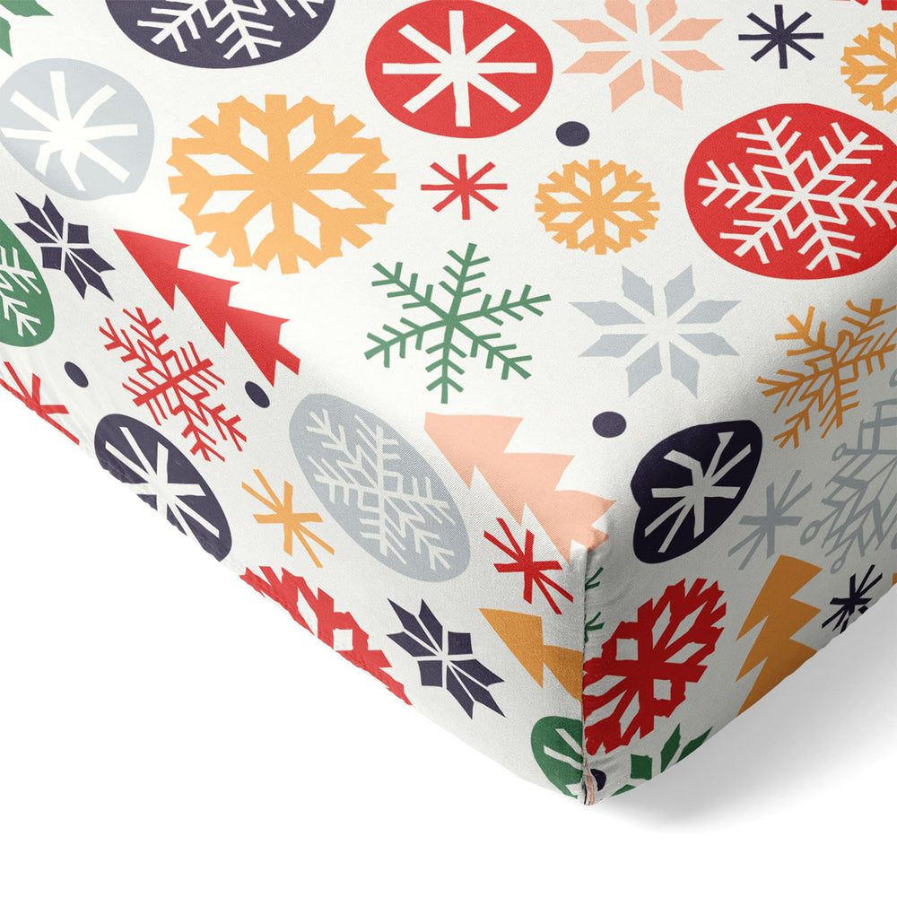 Little Sleepies bamboo crib sheet with elastic-fit for secure, snug sleep.