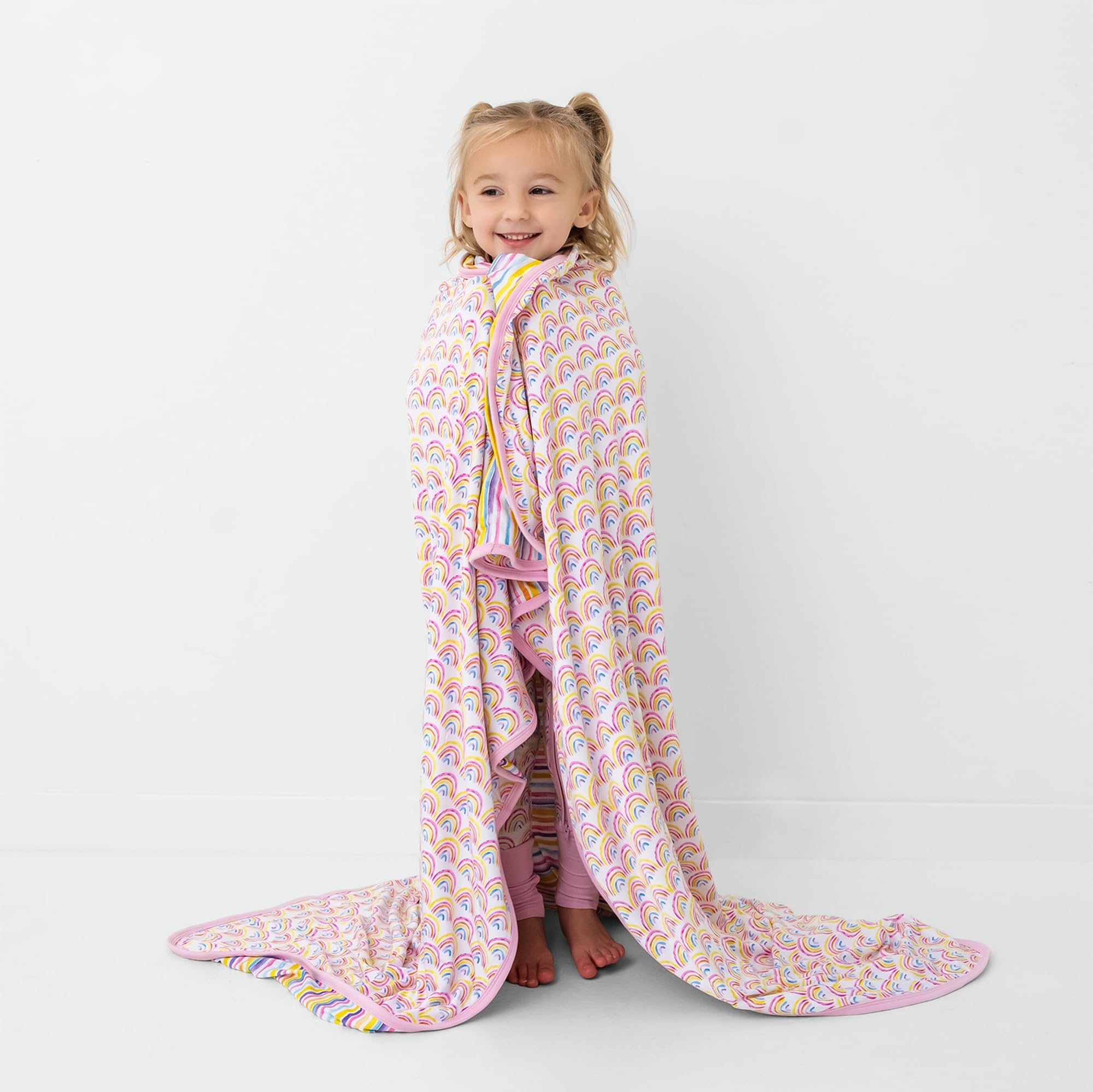 Little Sleepies 50x50 blanket size suitable for babies and toddlers.