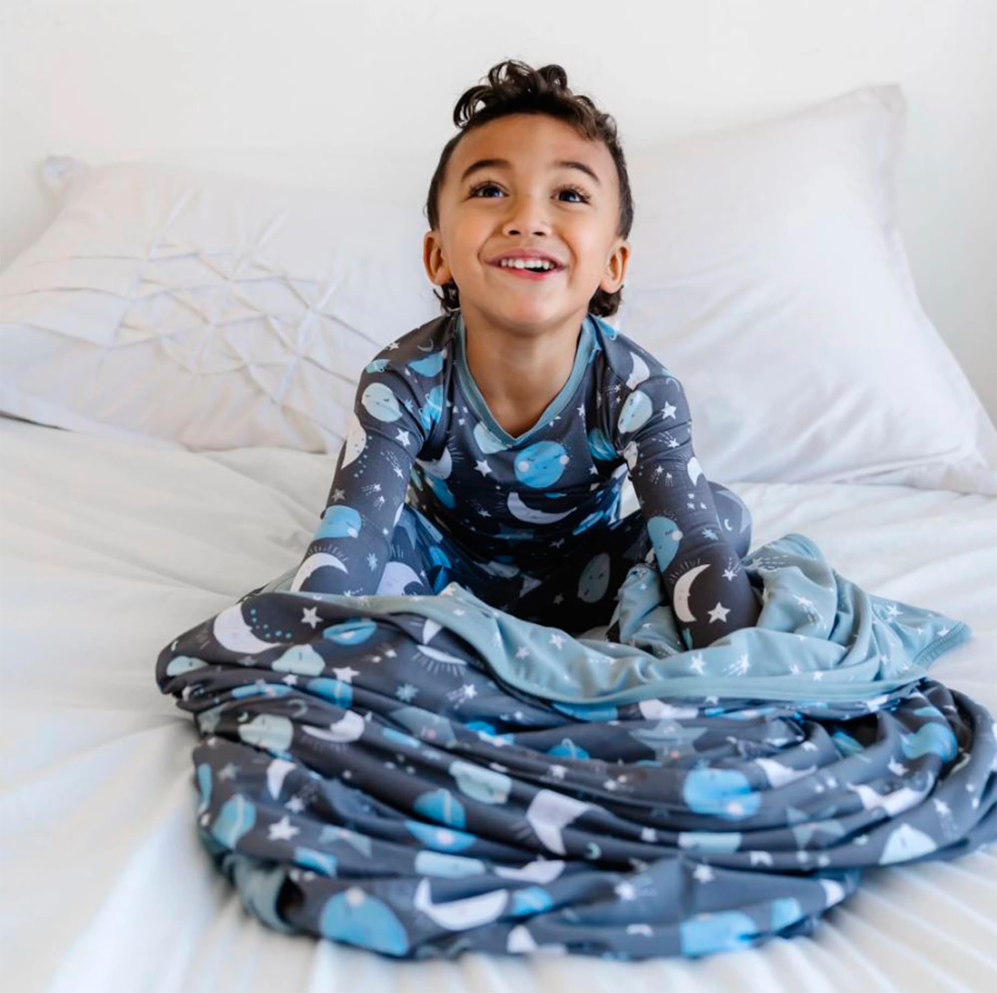 Little Sleepies Cloud Blanket couch-time highlights gentle warmth for movie nights.