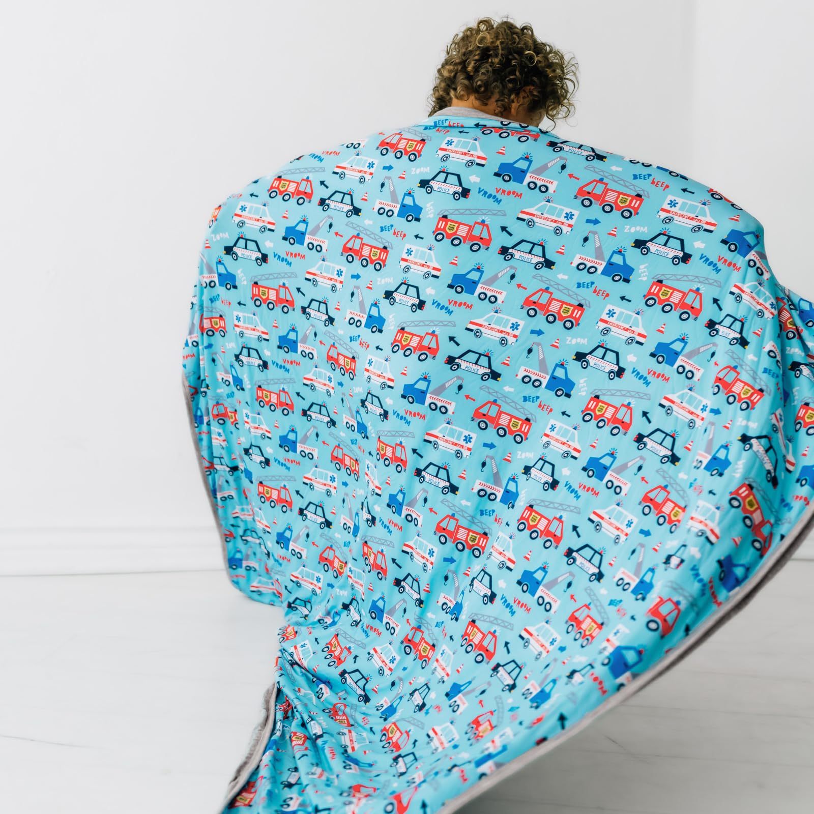 Gift-ready Cloud Blanket from Little Sleepies pairs with pajamas and sheets