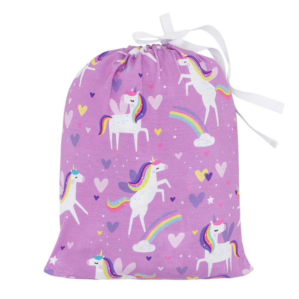 Little Sleepies elasticized-fit crib sheet stays securely in place for peaceful nights.