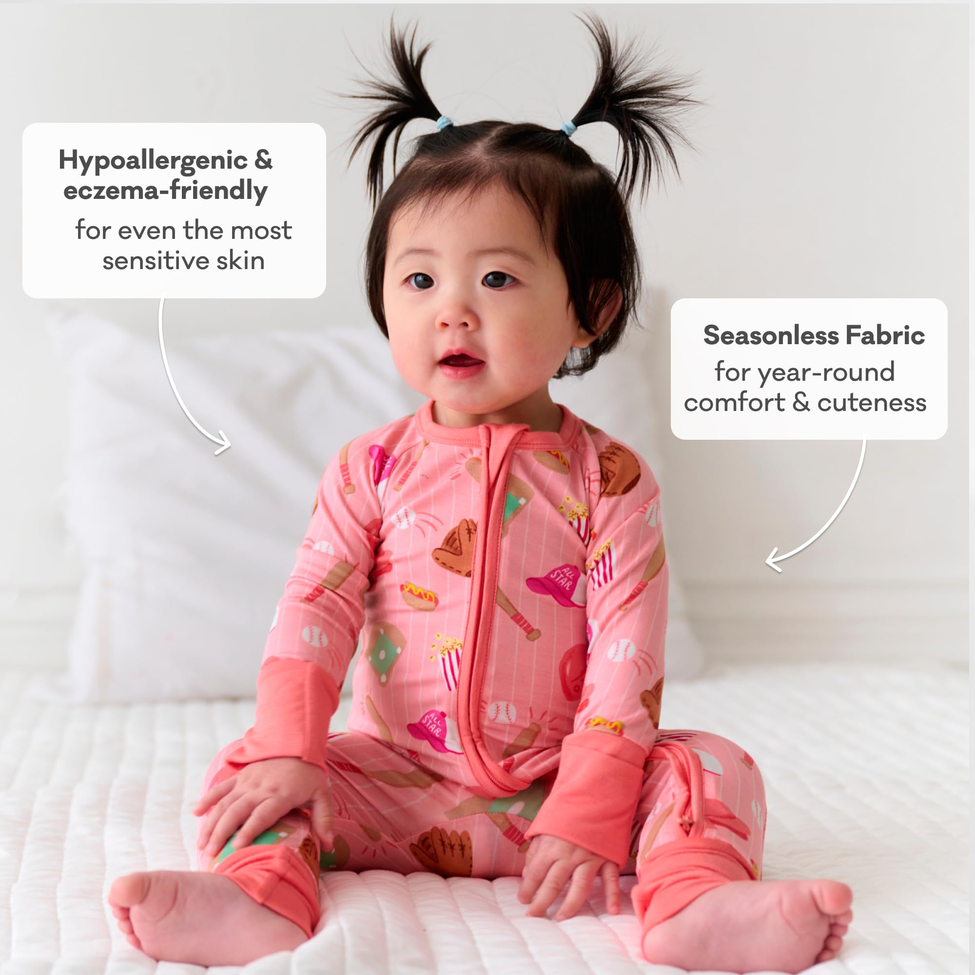 Little Sleepies bamboo fabric lasts longer and grows with baby