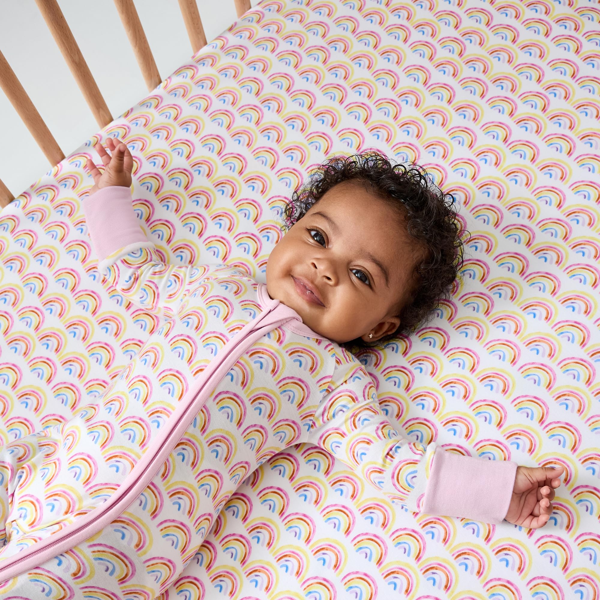 Little Sleepies Cookies & Milk print adds playful nursery style