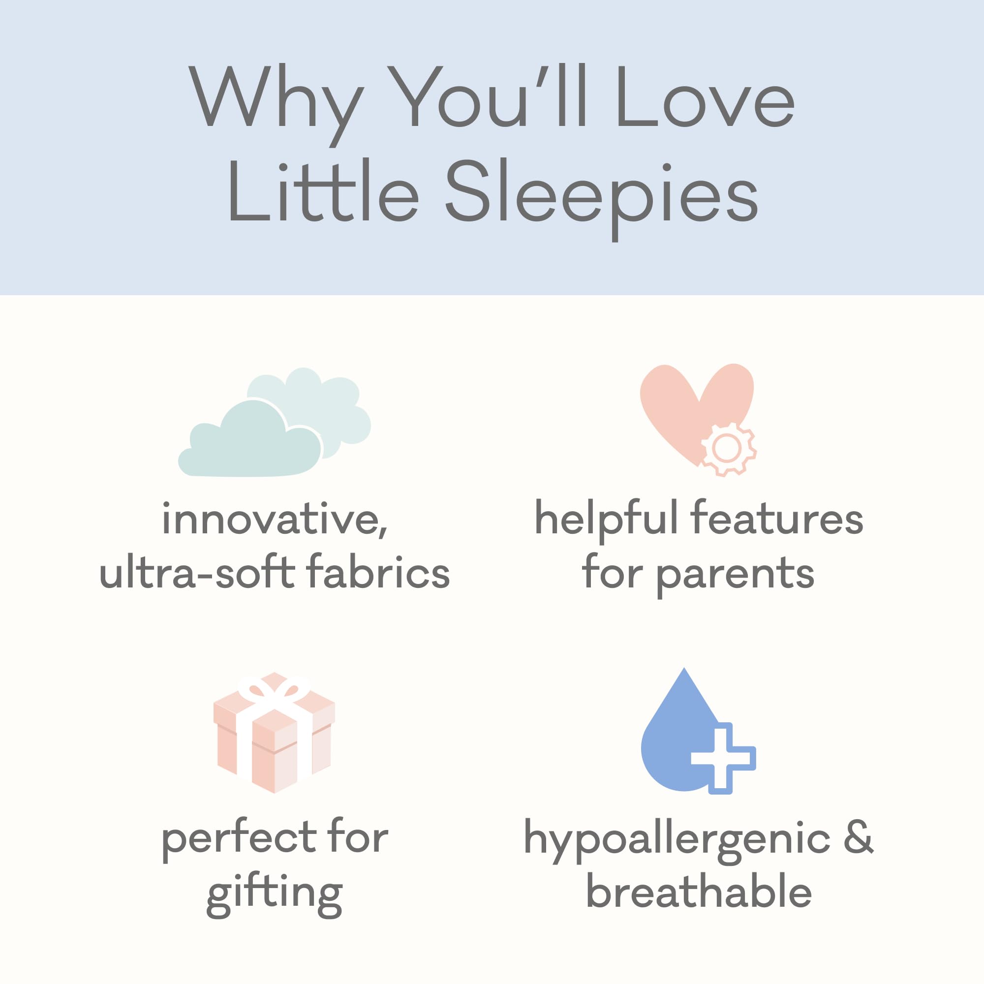 Little Sleepies Sweet Safari beanie hat adds cozy warmth for early months.