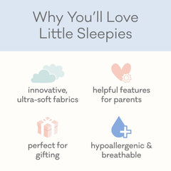 Little Sleepies Sweet Safari beanie hat adds cozy warmth for early months.