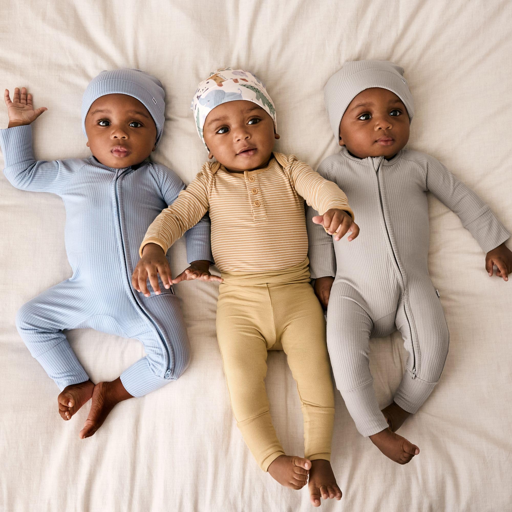 Little Sleepies textured ribbed fabric adds style to newborn photos