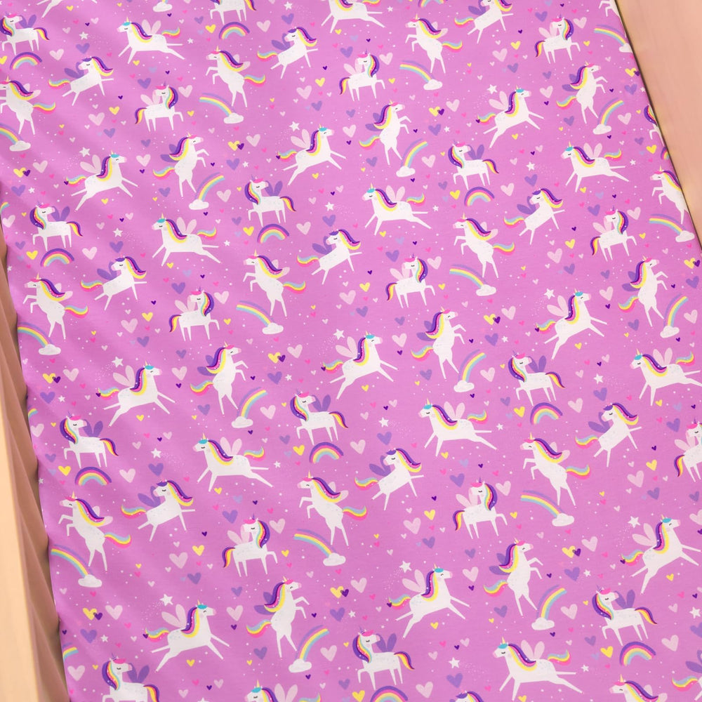 Little Sleepies toddler-bed transition sheet supports growing sleepers with easy care materials.