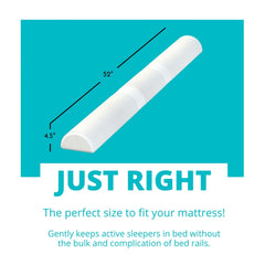 Little Sleepy Head bed bumper with non-slip base keeps it in place during restless sleep