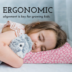 Little Sleepy Head ergonomic neck-support demonstrates gentle alignment for growing kids.