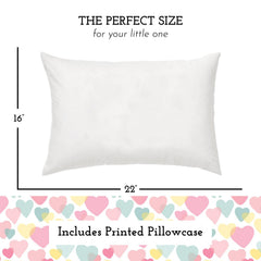 Little Sleepy Head pillowcase snug-fit 16x22 secures the pillow for easy washing.