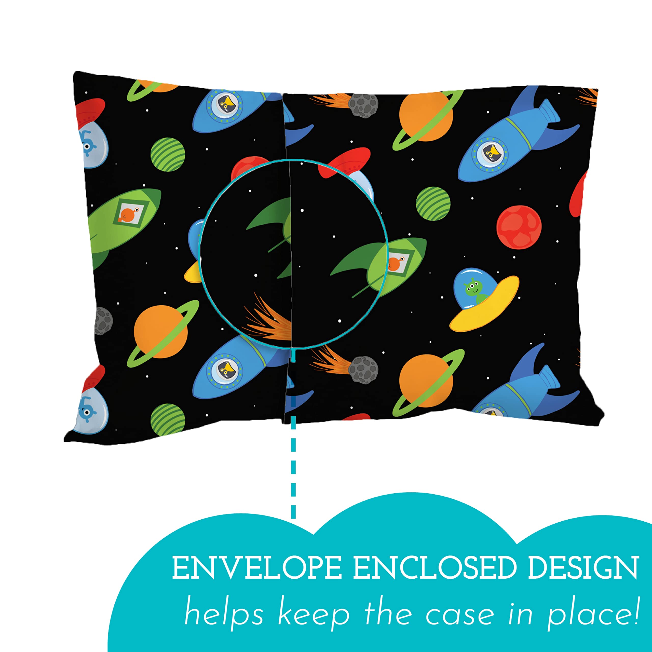 Little Sleepy Head pillowcase soft cotton offers snug fit and easy washing.