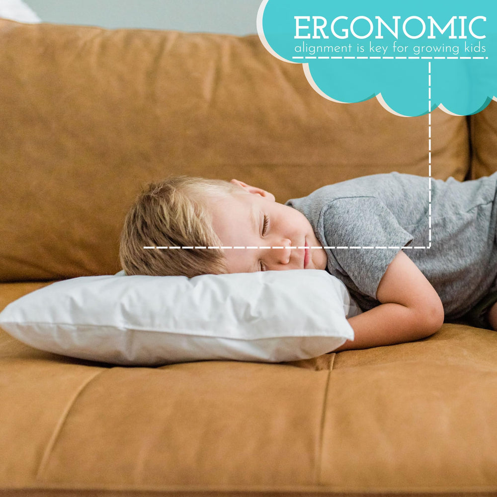 Little Sleepy Head soft-cotton-shell-pillow feels breathable and gentle on delicate skin.