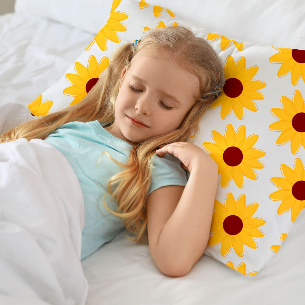 Little Sleepy Head toddler pillow fits most toddler beds for travel