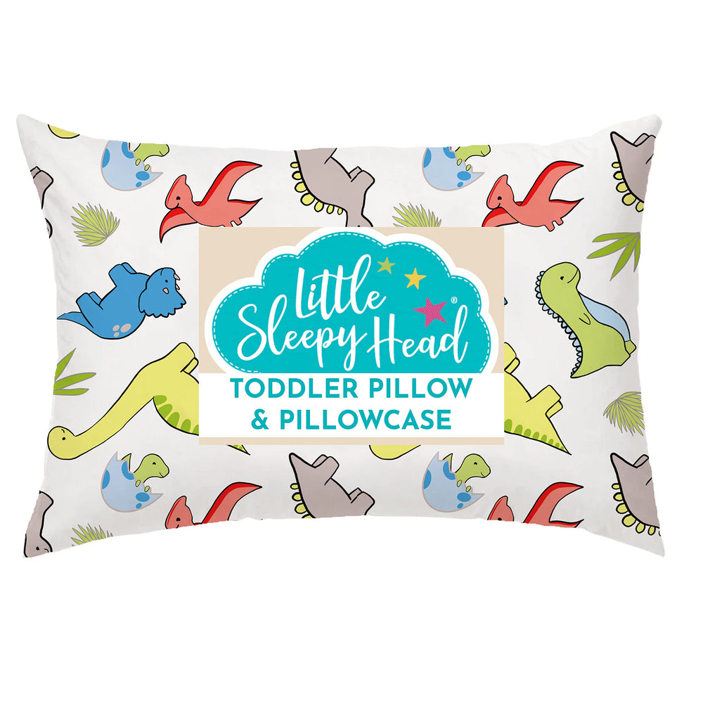 Little Sleepy Head toddler pillow front view with compact 13x18 support for kids