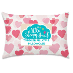 Little Sleepy Head 13x18 toddler pillow with pillowcase, ideal for naps