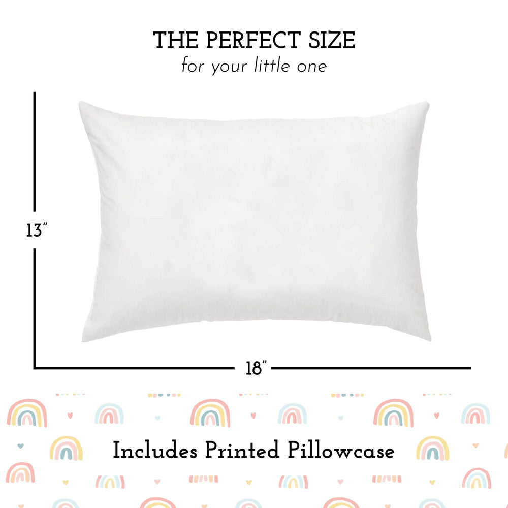 Little Sleepy Head pillowcase 13x18 closeup features envelope closure and breathable cotton.