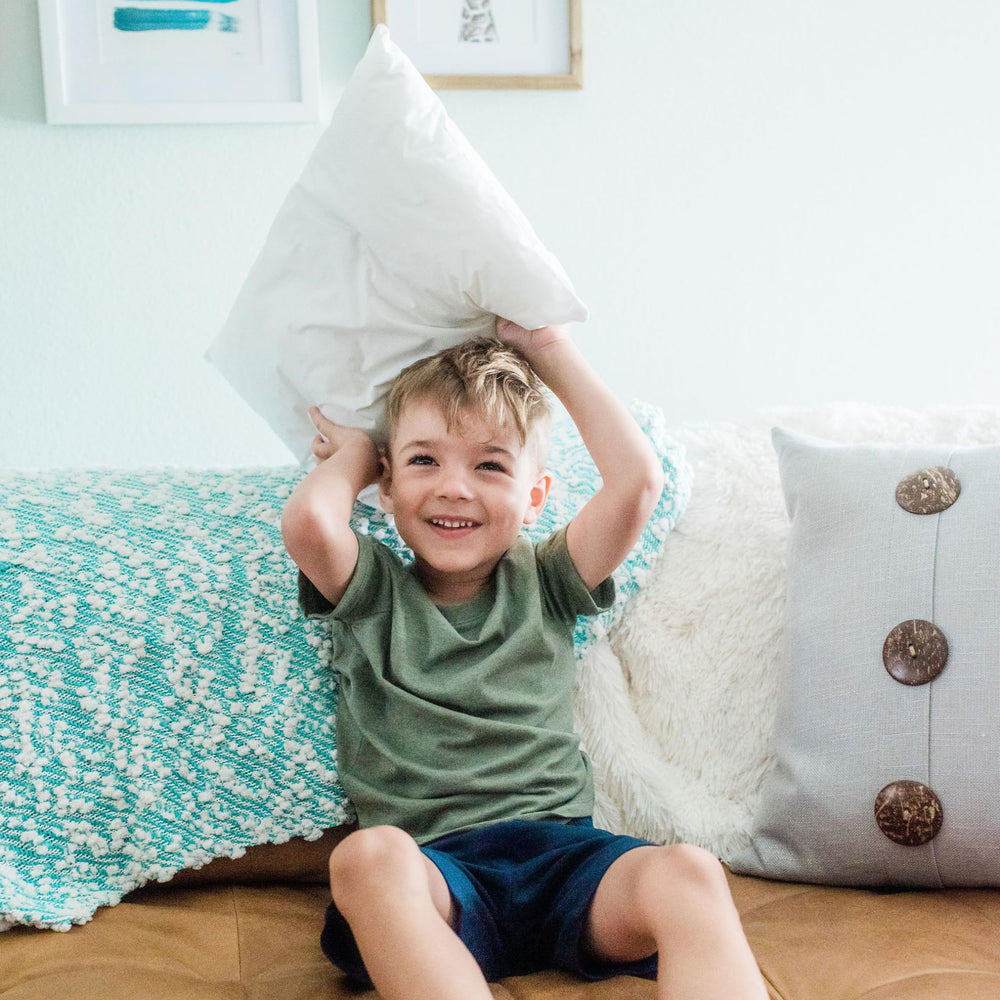 Little Sleepy Head travel-friendly-kids-pillow makes on-the-go naps comfortable.