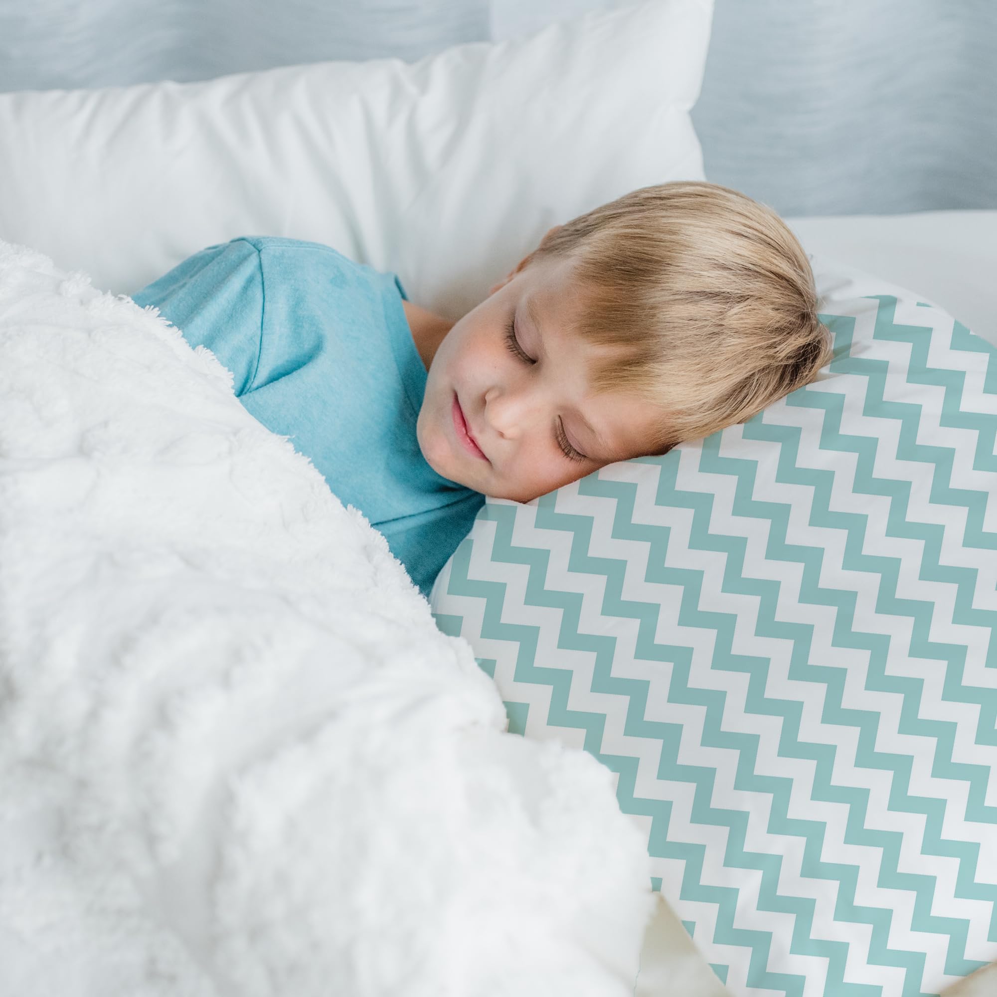 Travel-friendly toddler pillow is ready for naps on the go