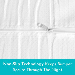Little Sleepy Head bumper with removable machine-washable cover for easy cleaning