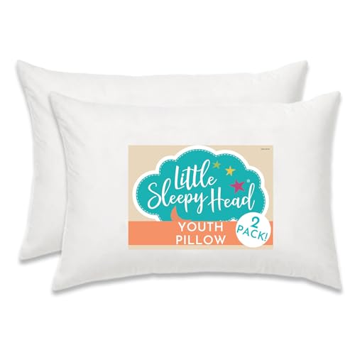 Little Sleepy Head Youth Pillow 16x22 offers gentle neck support for growing kids.