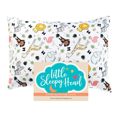 Little Sleepy Head youth pillow case safari design offers year-round comfort with premium cotton.