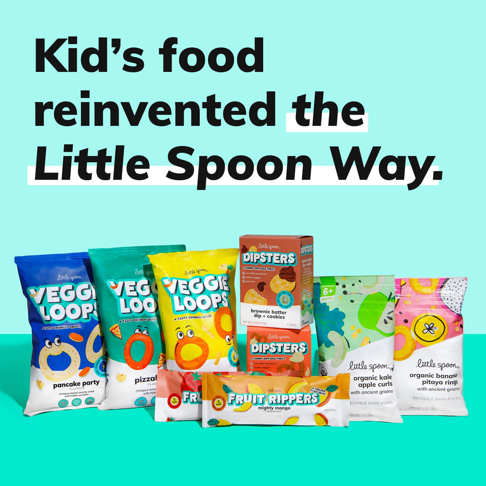Little Spoon Pizzalicious Veggie Loops gluten-free badge – gluten-aware families.