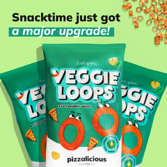 Little Spoon Pizzalicious Veggie Loops oven-baked texture – crisp and savory.
