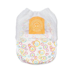 Little Toes swim-diaper easy-change focuses on tear away sides for quick diaper changes.