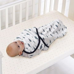 Little Tots Baby swaddle blanket chest wrap provides snug newborn security