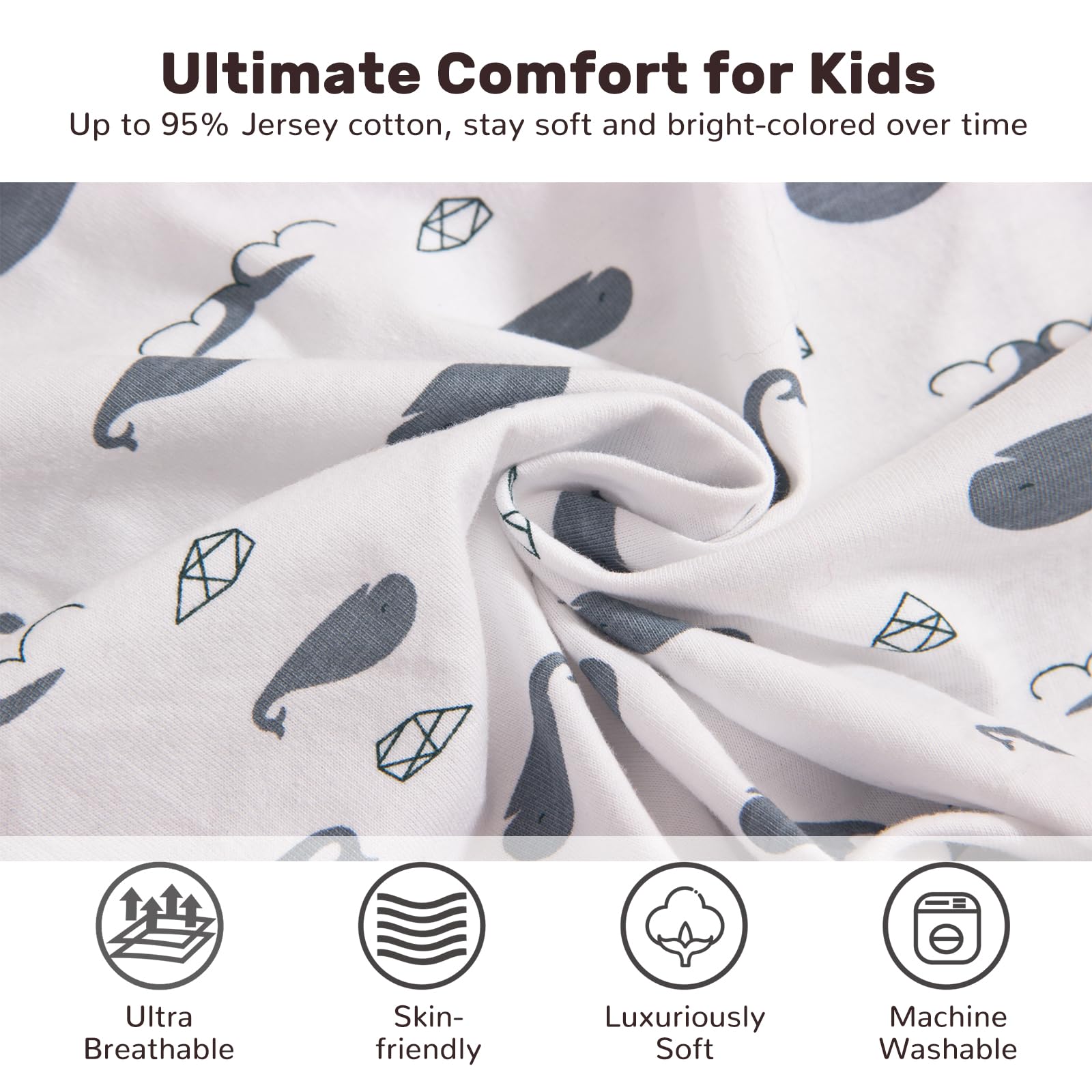 Little Tots Baby swaddle blanket leg pocket design supports cozy leg positioning