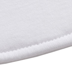 Little Tots burp cloths show sturdy edge stitching for long-lasting durability.