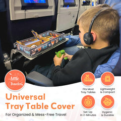 Little Traveler secure-strap feature prevents slipping for stable, reliable tray use.