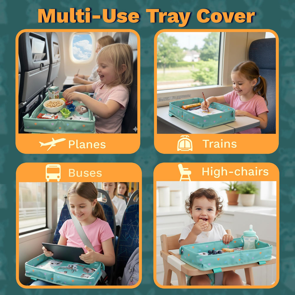 Little Traveler portable foldable tray cover travels light on trips