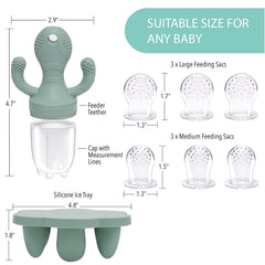 Little Twig freezer tray with lid for convenient frozen portions.