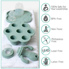 Little Twig measuring cup cap helps portion control during prep.
