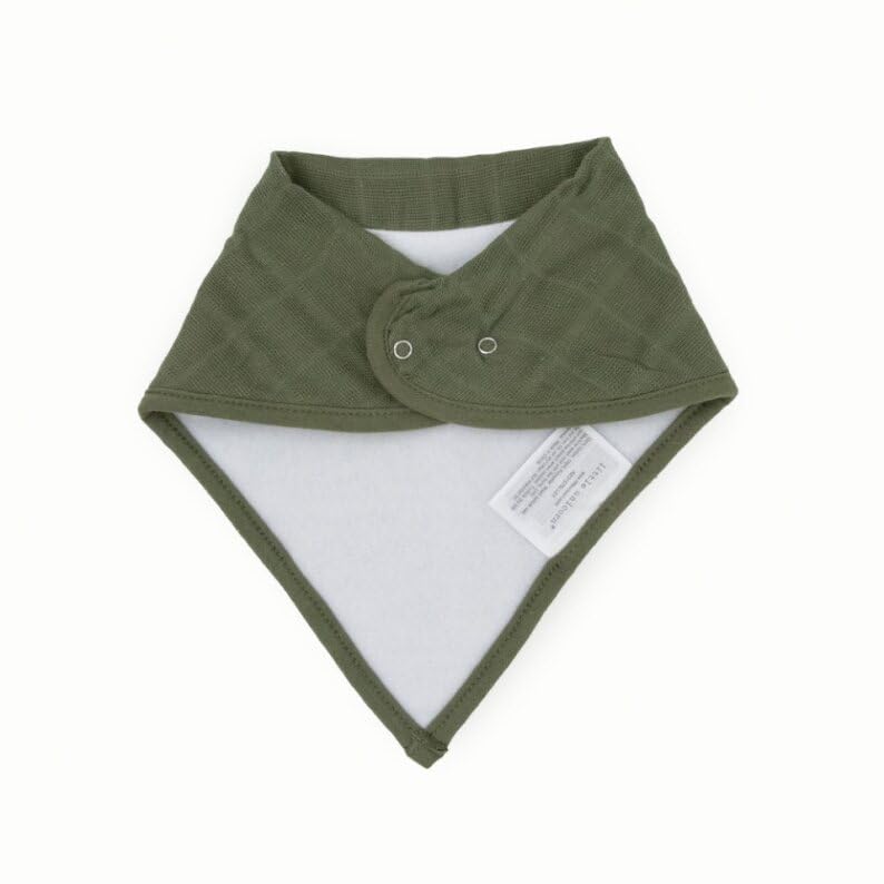 Worn on baby with adjustable neck for growing comfort.