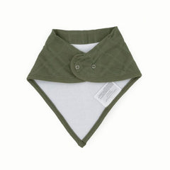Worn on baby with adjustable neck for growing comfort.